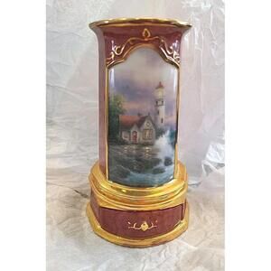 Thomas Kinkade Seaside Reflections Beacon of Hope Tower Musical TwinkleBox Works